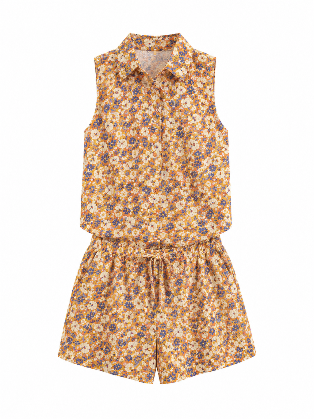 Ensemble fleuri short & chemise